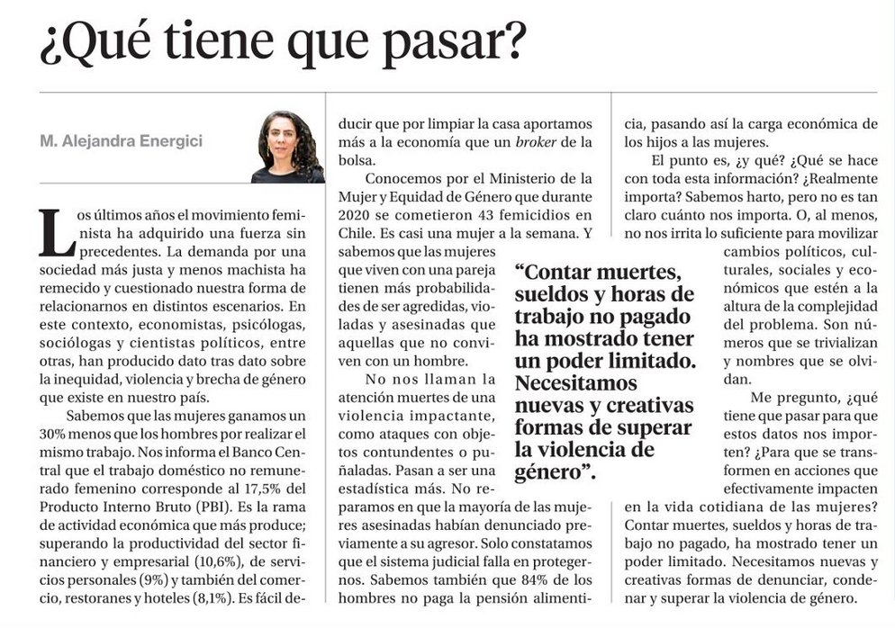 Columna De Opinión ¿qué Tiene Que Pasar 4967