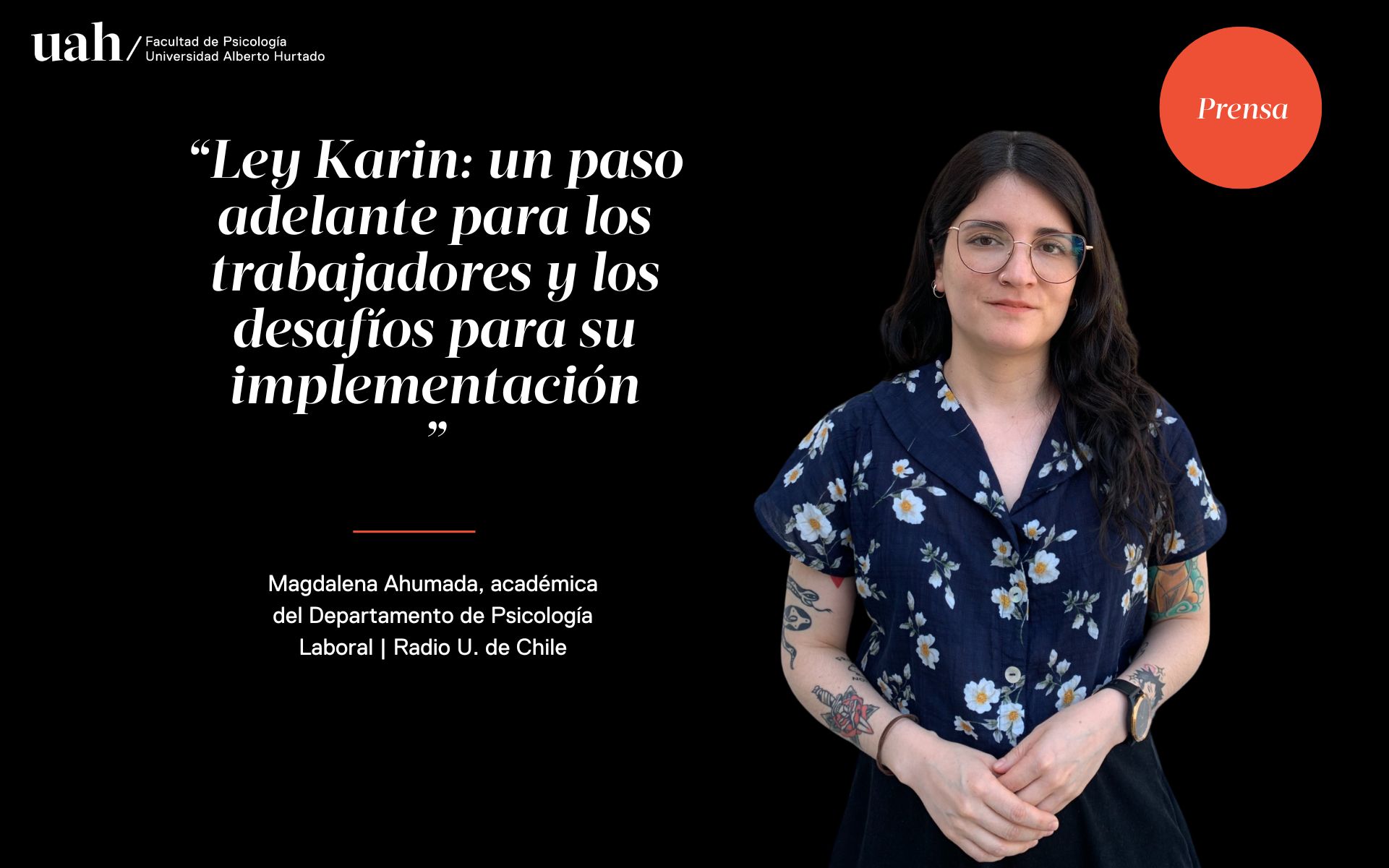 Académica Magdalena Ahumada habla sobre la Ley Karin en Radio U. de Chile