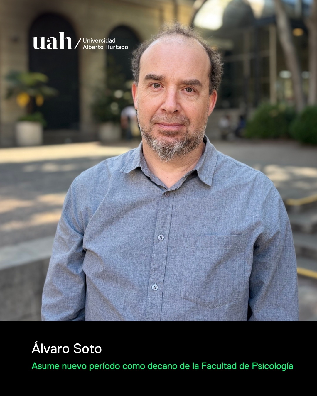 Álvaro Soto es reelecto como decano de la Facultad de Psicología UAH para el período 2026–2029
