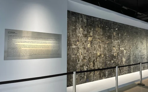 "La sábana" en la Universidad Alberto Hurtado.