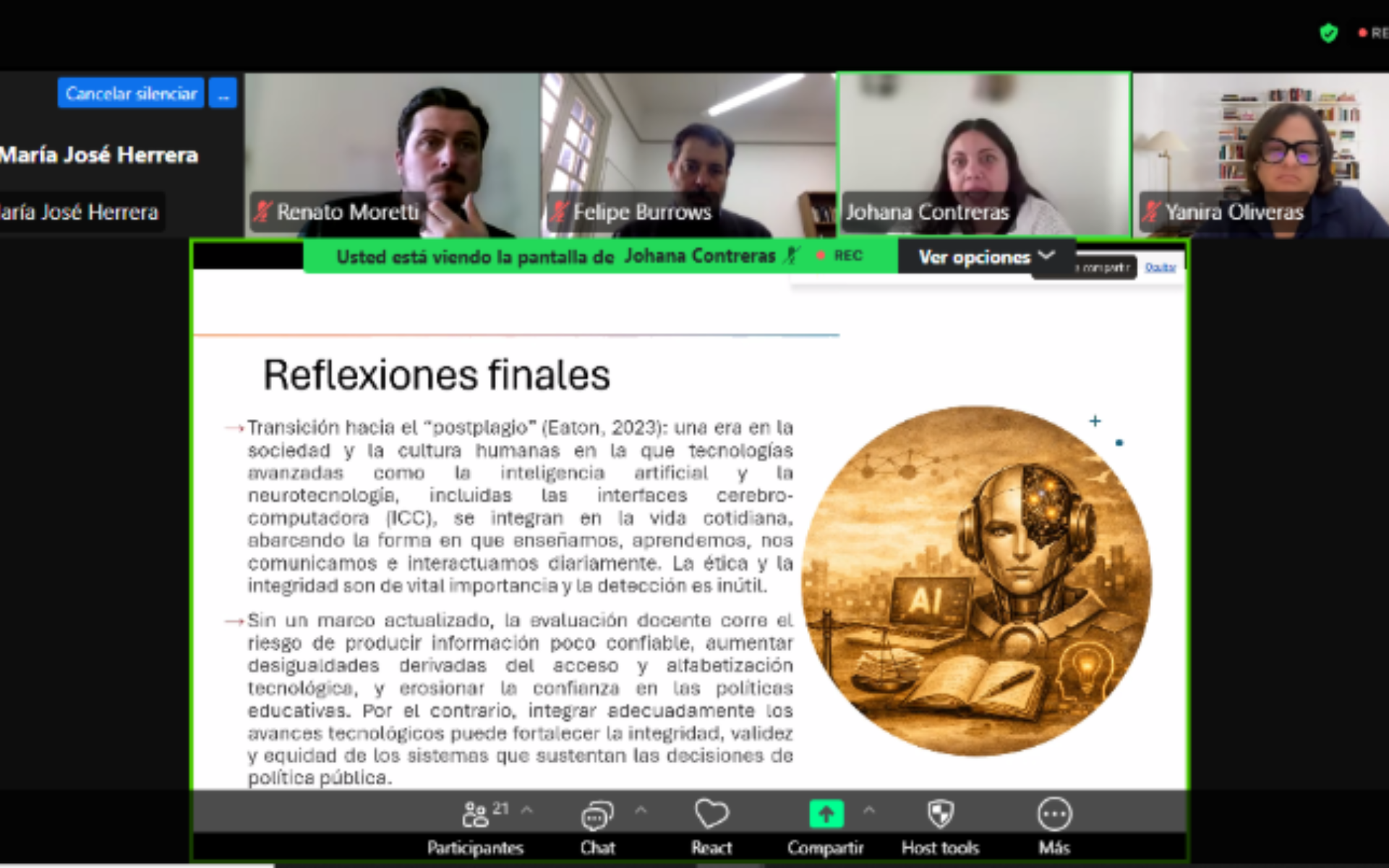 Seminario de Psicología UAH aborda los desafíos de la profesión docente en la era de la IA